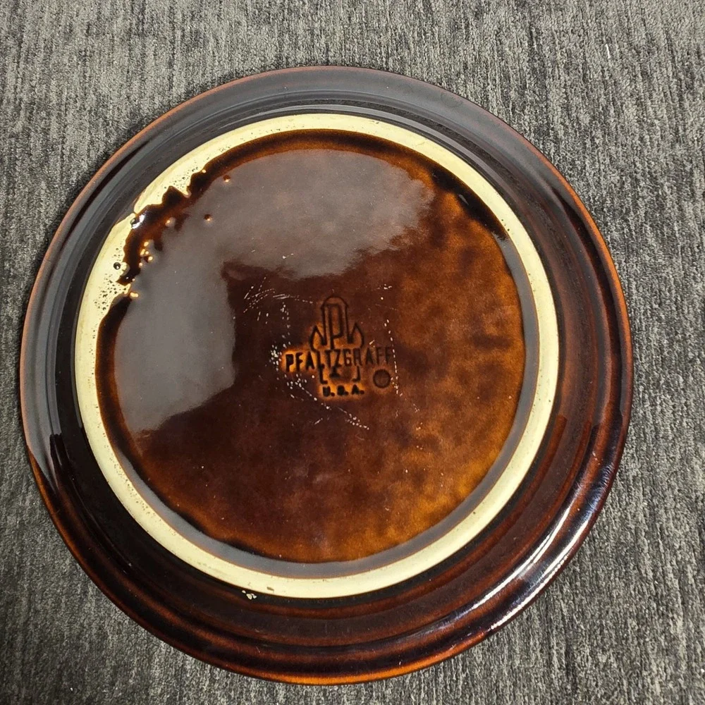 Pfaltzgraff Gourmet Brown Drip Glaze 6 7/8